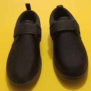 DR. COMFORT Carter Men's Diabetic Therapeutic Black Adjustable Slip On Shoe- 9W